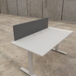 Desk Mounted Screen For Height Adjustable Desk