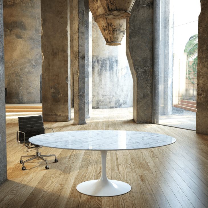 D0604 Meta -Oval Marble Table