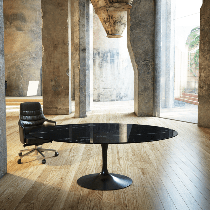 D0604 Meta -Oval Marble Table