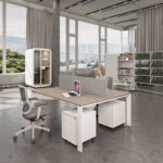 U2 Series Cluster of 2 Face to Face Workstation