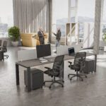 U2 Series Cluster of 2 Side By Side Workstation