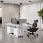 Eco Series Cluster of 2 Face to Face Workstation
