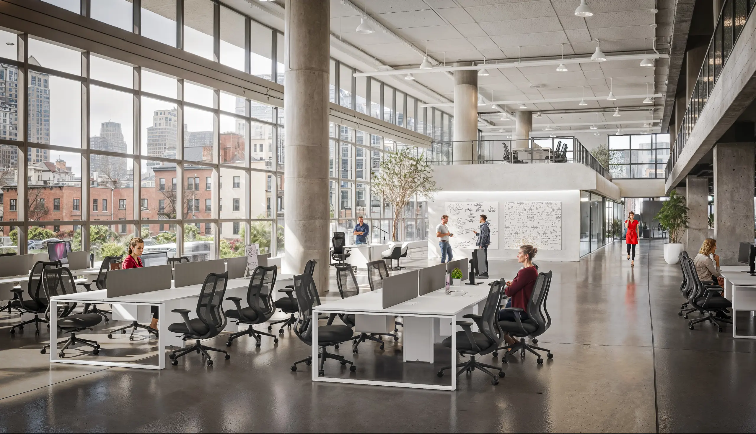 Open Space office with modern office workstations