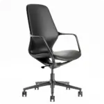 Aero High Back Black Guest Meeting Chair