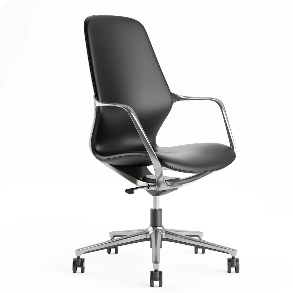 Aero High Back Chrome Guest Meeting Chair Aero High Back Chrome Guest Meeting Chair - Image 1
