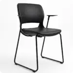 Forum Full Black Cantilever Visitor Chair