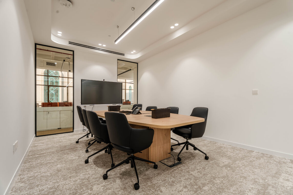 Office Furniture to Buy First - meeting table and meeting chairs